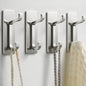 pickpiff 13LB Strong Stick-on Hooks for Coat & Towel, Black 4 Pack