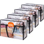 Lifewit 45L Clear Clothes Storage Bags,Plastic Foldable Blanket Storage Bag