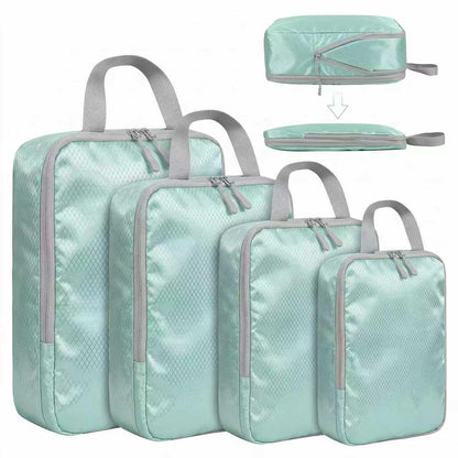 LANSKLBD 6/8 Set Packing Cubes for Suitcases Travel Luggage Packing Organizers,Travel Accessories Essentials Luggage Organizer with Shoe/Tioletry/Laundry Bag (Black, 6 set)