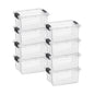 Superio 13.7 Quart Clear Plastic Storage Bin with Lid, Stackable Organizer Box, BPA-Free Storage Container for Home, Garage, School & Office, 1 Pack