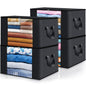 Fab totes 6 Pack Storage Bags for Clothes Blanket Storage Bins with Lids