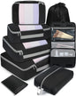 BAGAIL 6 Set/8 Set/10 Set Packing Cubes Various Sizes Packing Organizer for Travel Accessories Luggage Carry On Suitcase