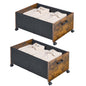 Wooden Under Bed Storage Drawer with Wheels for Space-Saving Storage