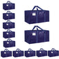 Moving Bags Extra Large 8 Pack - Heavy Duty Storage Totes with Wrap-Around Handles & Reinforced Zippers - Foldable Moving Box Alternative, Water-Resistant for Dorm, Closet & Under Bed Storage (Clear)