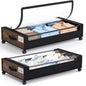 Yecaye Under Bed Storage with Wheels, 2Pack Under Bed Storage Containers, Underbed Shoe Storage Organizer, Rolling Under Bed Metal Drawers for Clothes, Blankets(30.71 x 16.93 x 6.69 in)