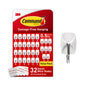 Command Small White Wire Hooks, 16 Hooks, 24 Strips