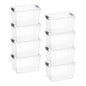 Superio 13.7 Quart Clear Plastic Storage Bin with Lid, Stackable Organizer Box, BPA-Free Storage Container for Home, Garage, School & Office, 1 Pack