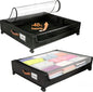 80L Large Under Bed Storage with Wheels, 2-Pack XXL Underbed Shoe Storage