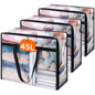 Lifewit 45L Clear Clothes Storage Bags,Plastic Foldable Blanket Storage Bag