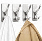 pickpiff White Self-Adhesive Hook, 13LB Hanger for Coat/Towel, 6 Pack