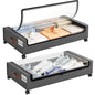 Yecaye 60L Under Bed Storage with Wheels, 2 Pack, Black