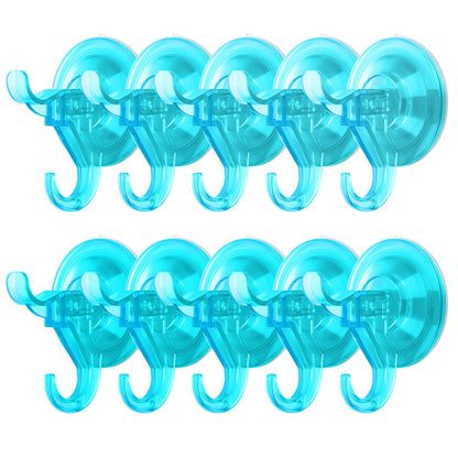 Antimbee 3 Pack Suction Cup Hooks, Clear Suction Cup Hanger, Removable Small Suction Cups for Shower, Bathroom, Glass, Door, Windows, Kitchen-Max Hanging up to 11 lbs on Smooth Surface