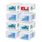 IRIS USA 4-Pack, 27 Qt. Under Bed Storage Bin with Sliding Drawers, White