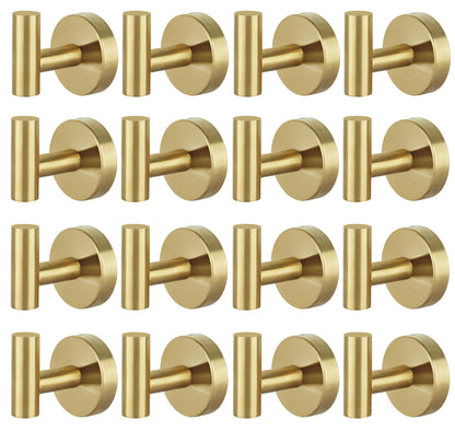 Towel Hooks Bathroom Coat Robe Wall Hook Heavy Duty Door Hanger Towel Robe Clothes Cabinet Closet Sponges Rack for Bathroom Bedroom Kitchen Hotel Pool 4 Packs Black(Drilling Installation)