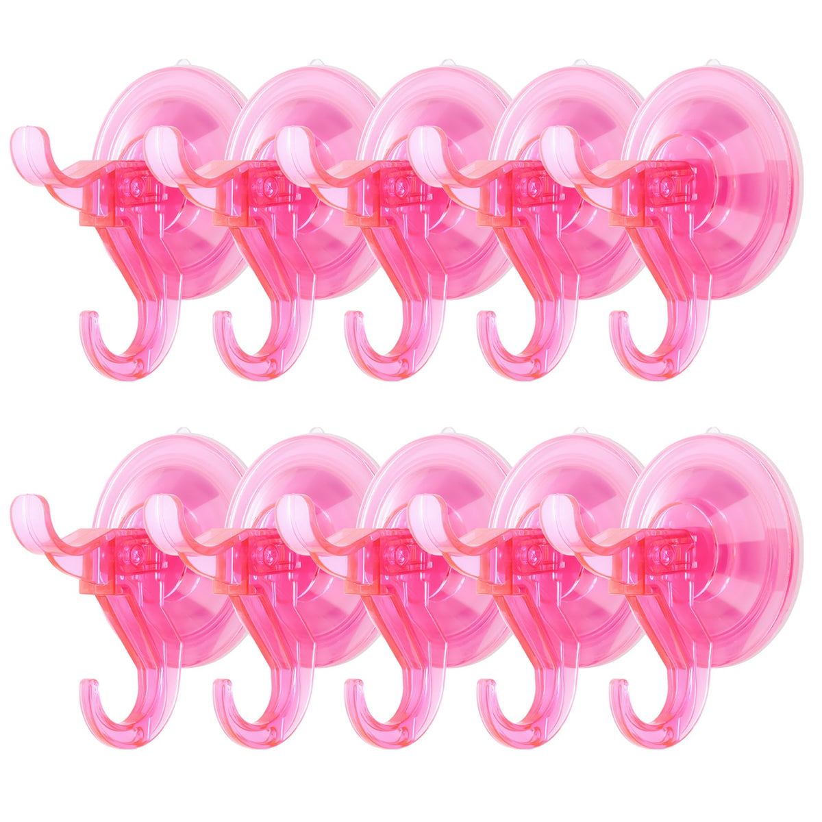 Antimbee 3 Pack Suction Cup Hooks, Clear Suction Cup Hanger, Removable Small Suction Cups for Shower, Bathroom, Glass, Door, Windows, Kitchen-Max Hanging up to 11 lbs on Smooth Surface