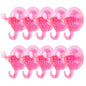 Antimbee 3 Pack Suction Cup Hooks, Clear Suction Cup Hanger, Removable Small Suction Cups for Shower, Bathroom, Glass, Door, Windows, Kitchen-Max Hanging up to 11 lbs on Smooth Surface