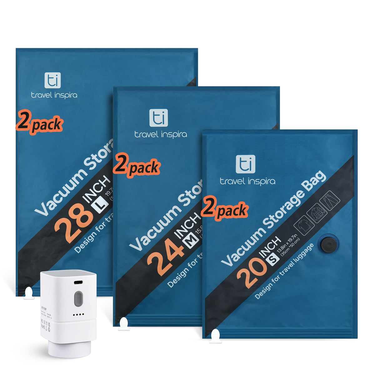 Oxford Fabric Vacuum Storage Bags for Travel, Tear & Scratch Resistant