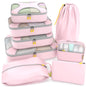 Shacke 5 Set Packing Cubes for Travel with Laundry Bag (Green Grass)