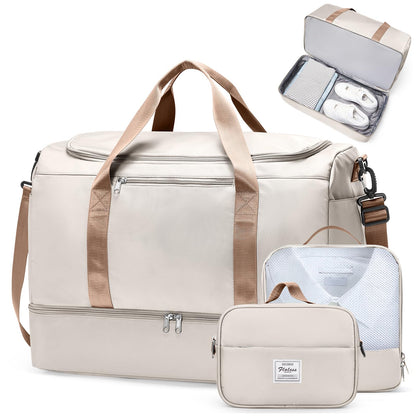 Extra Large Travel Duffel Bag, Carry-On Weekender Bags for Women Travel