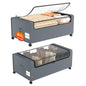 Webetop Under Bed Storage Containers with Wheels, Clear Lid, 2-Pack