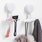 LEVERLOC Razor Holder for Shower 2 Pack, Powerful Suction Cup Hooks, White