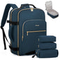LOVEVOOK 40L Travel Backpack Flight Approved Carry on Backpack,3 Packing Cubes,Waterproof Personal Item Travel Bag,TSA Carry on Luggage Suitcase Travel Essentials,Gifts for Women & Men,fits 17" Laptop