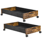 Wooden Under Bed Storage Drawer with Wheels for Space-Saving Storage
