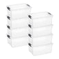 Superio 13.7 Quart Clear Plastic Storage Bin with Lid, Stackable Organizer Box, BPA-Free Storage Container for Home, Garage, School & Office, 1 Pack