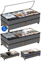Under Bed Storage with Wheels 2-Pack, 75L XXL Under the Bed Storage Containers Large, 12" Tall Adjustable Storage for Underbed with Lids, Rolling for Clothes, Shoes, Blankets (Black)