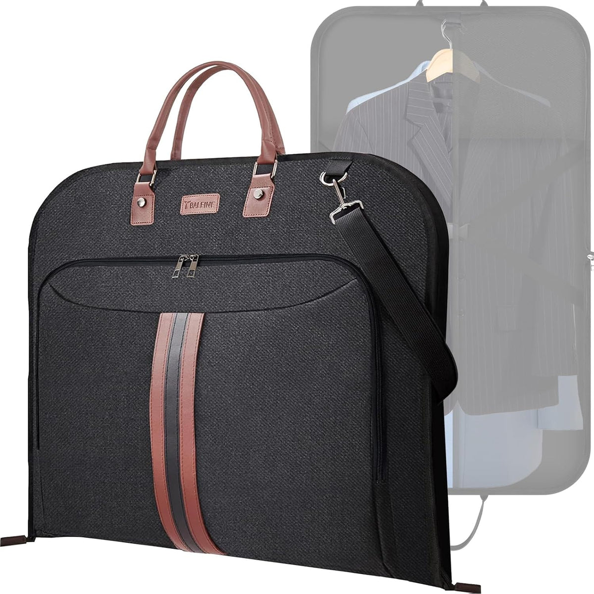 BALEINE Garment Bags for Travel, Water Resistant Carry on Suit Bag