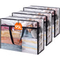 Lifewit 45L Clear Clothes Storage Bags,Plastic Foldable Blanket Storage Bag