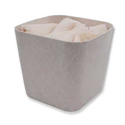 Welaxy Felt Underbed Storage Basket Oatmeal Natural Nordic shelf bin long
