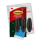 Command Outdoor Metallic Bronze Hooks, 3 Hooks, 4 Strips