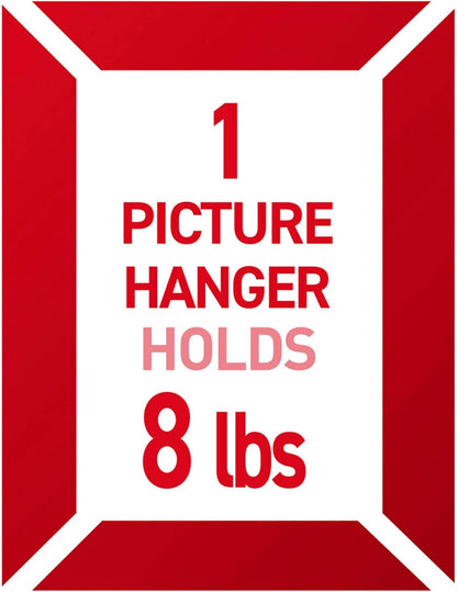 Command 8 lb Universal Hangers, 3 Hangers, 8 Strips