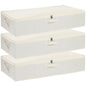 Underbed Storage Organizers,Beige,1 Pack,23.6x11.8x5.9 Inch
