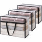 Lifewit 45L Clear Clothes Storage Bags,Plastic Foldable Blanket Storage Bag