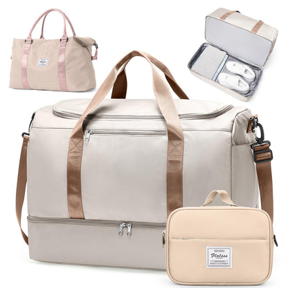 Extra Large Travel Duffel Bag, Carry-On Weekender Bags for Women Travel