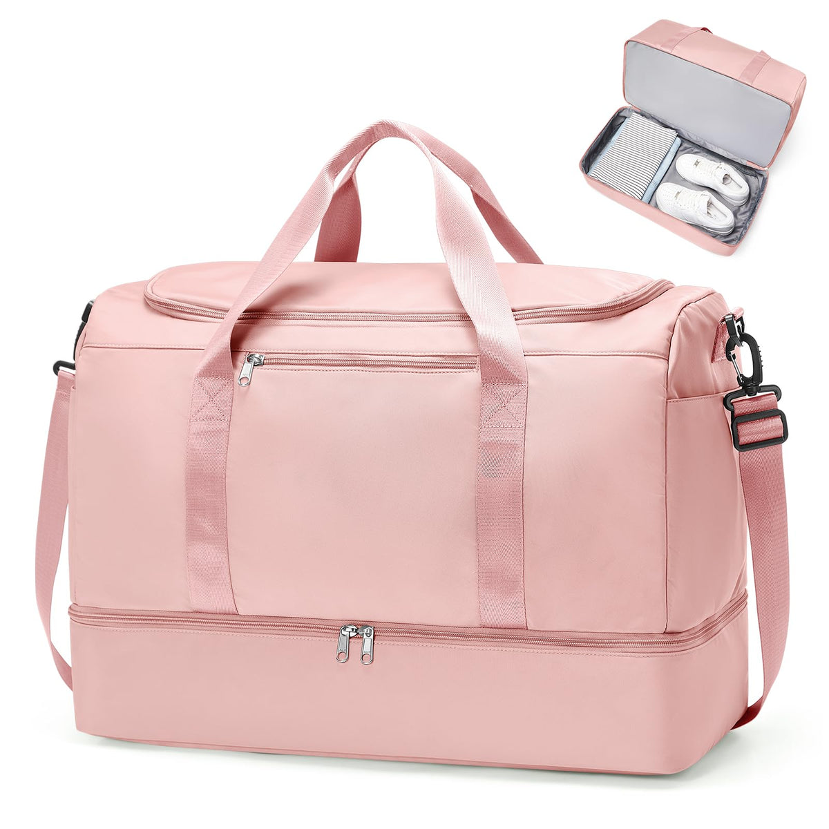 Extra Large Travel Duffel Bag, Carry-On Weekender Bags for Women Travel