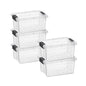 Superio 13.7 Quart Clear Plastic Storage Bin with Lid, Stackable Organizer Box, BPA-Free Storage Container for Home, Garage, School & Office, 1 Pack