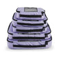 TravelWise Packing Cube System - Durable 5 Piece Weekender Plus Set (Black)