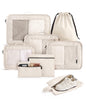 LIGHT FLIGHT 8 Set Packing Cubes for Travel, Cruise Ship Travel Essentials