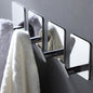 DELITON 26lb Heavy Duty Adhesive Towel Hooks, No-Damage 4 Pack Matte Black