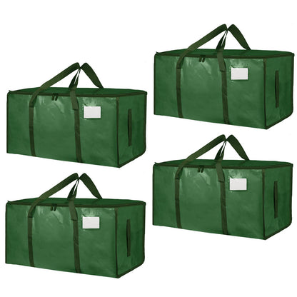 Moving Bags Extra Large 8 Pack - Heavy Duty Storage Totes with Wrap-Around Handles & Reinforced Zippers - Foldable Moving Box Alternative, Water-Resistant for Dorm, Closet & Under Bed Storage (Clear)