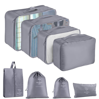 Packing Cubes for Travel 8 Set Luggage Organizer Bags