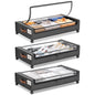 Yecaye Under Bed Storage with Wheels, 2Pack Under Bed Storage Containers, Underbed Shoe Storage Organizer, Rolling Under Bed Metal Drawers for Clothes, Blankets(30.71 x 16.93 x 6.69 in)