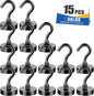 MIKEDE 85LBS+ Magnetic Hooks, Strong Cruise Cabin Ship Essentials Black
