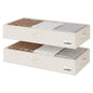 StorageWorks 6 Inch Low Profile Under Bed Storage Containers with Clear Lid