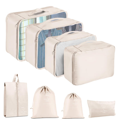 Packing Cubes for Travel 8 Set Luggage Organizer Bags
