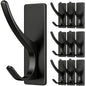 pickpiff White Self-Adhesive Hook, 13LB Hanger for Coat/Towel, 6 Pack