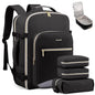 LOVEVOOK 40L Travel Backpack Flight Approved Carry on Backpack,3 Packing Cubes,Waterproof Personal Item Travel Bag,TSA Carry on Luggage Suitcase Travel Essentials,Gifts for Women & Men,fits 17" Laptop